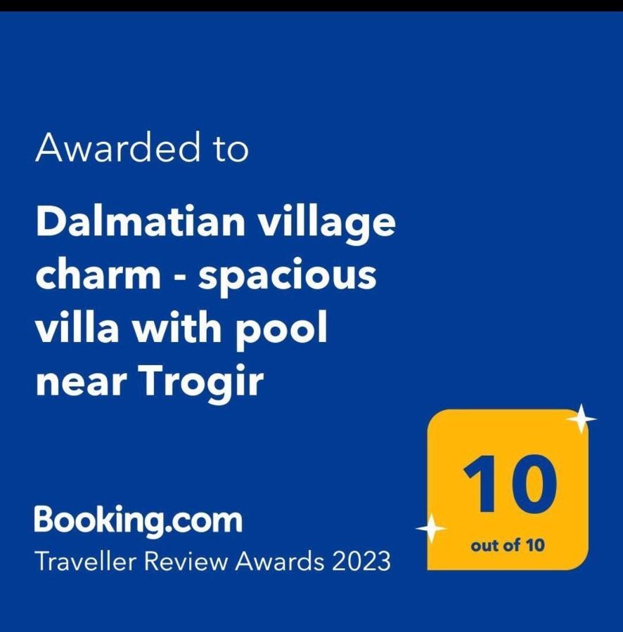 Dalmatian Village Charm - Spacious Villa With Pool Near Trogir Primorski Dolac Exterior photo